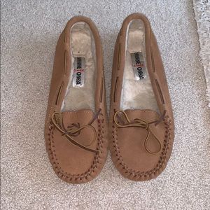 never worn tan Moccasins